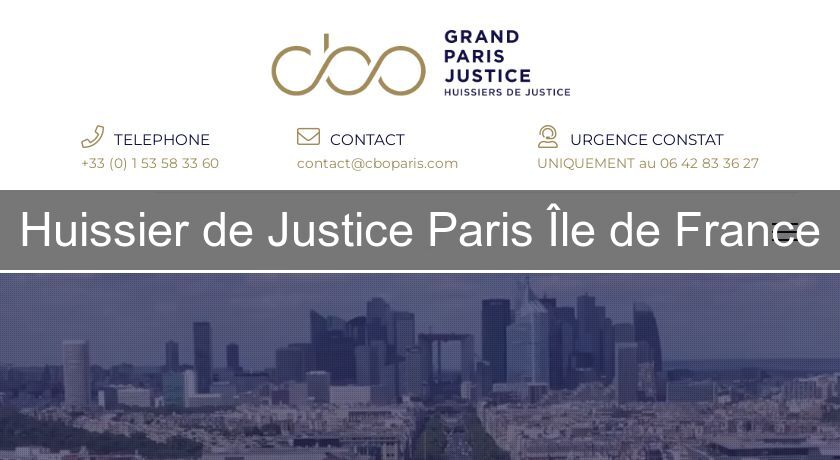 Huissier de Justice Paris Île de France