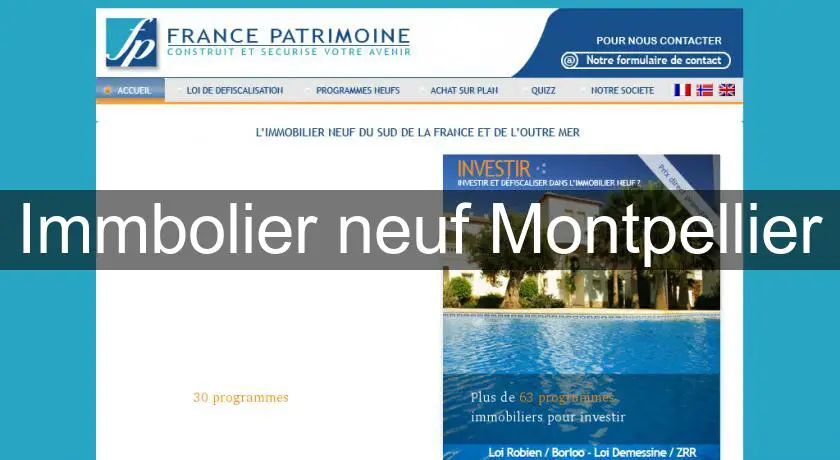 Immbolier neuf Montpellier