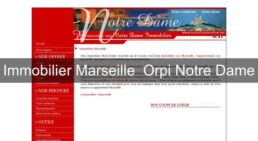 Immobilier Marseille  Orpi Notre Dame