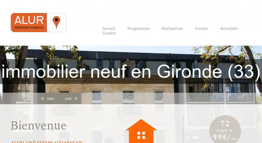 immobilier neuf en Gironde (33)