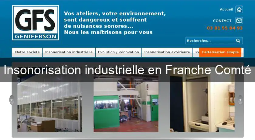 Insonorisation industrielle en Franche Comté