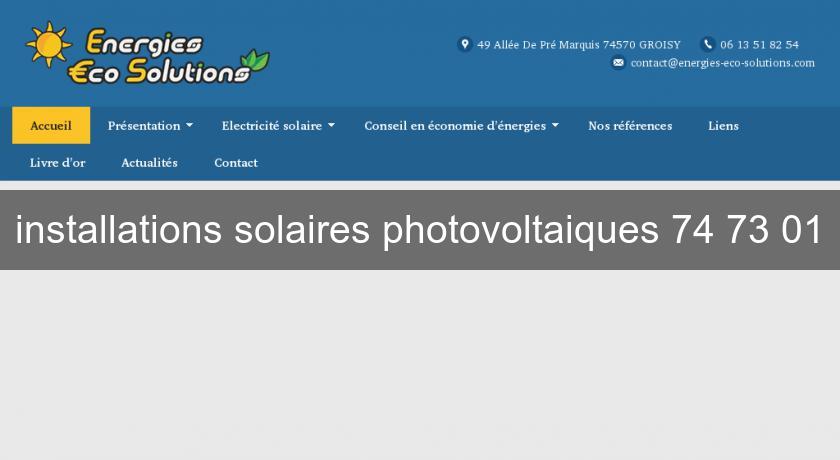 installations solaires photovoltaiques 74 73 01