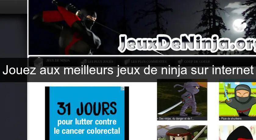 Jouez aux meilleurs jeux de ninja sur internet