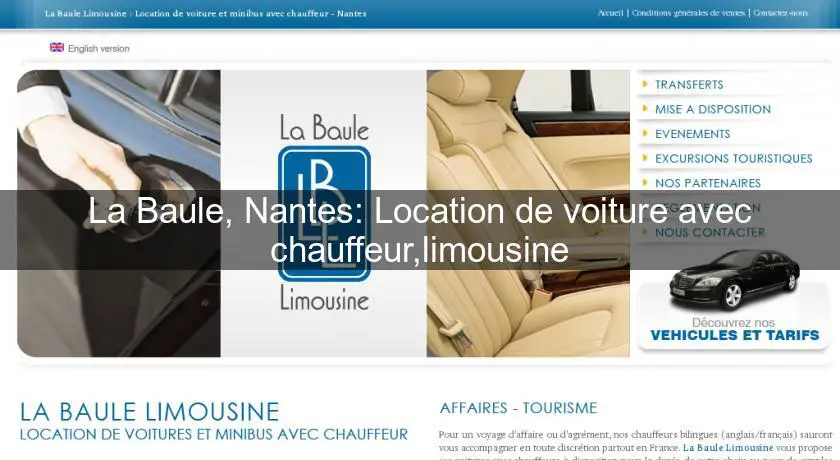 La Baule, Nantes: Location de voiture avec chauffeur,limousine