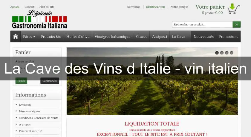 La Cave des Vins d'Italie - vin italien