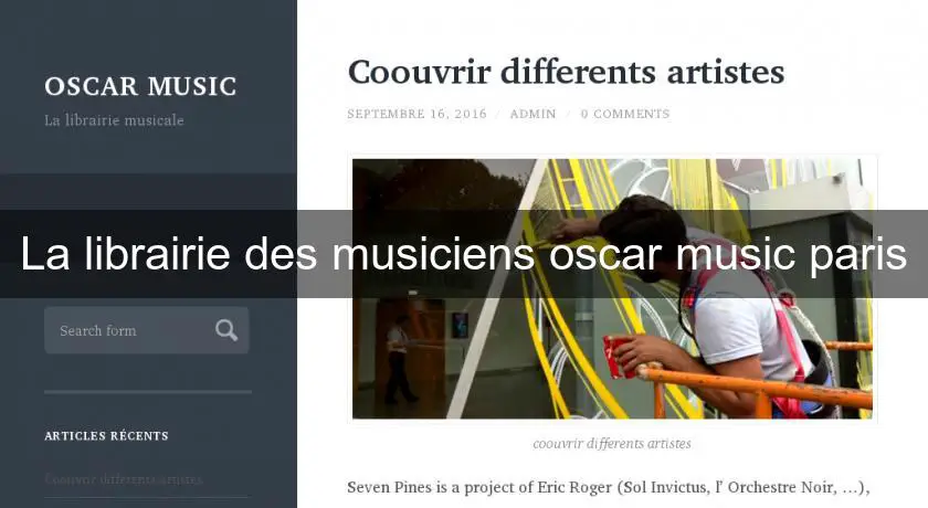 La librairie des musiciens oscar music paris