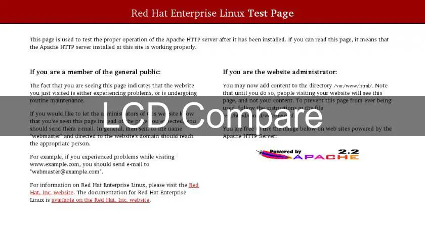 LCD Compare