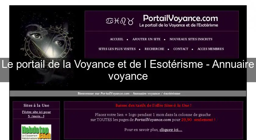 Le portail de la Voyance et de l'Esotérisme - Annuaire voyance