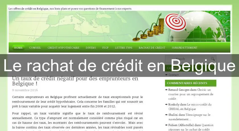 Le rachat de crédit en Belgique