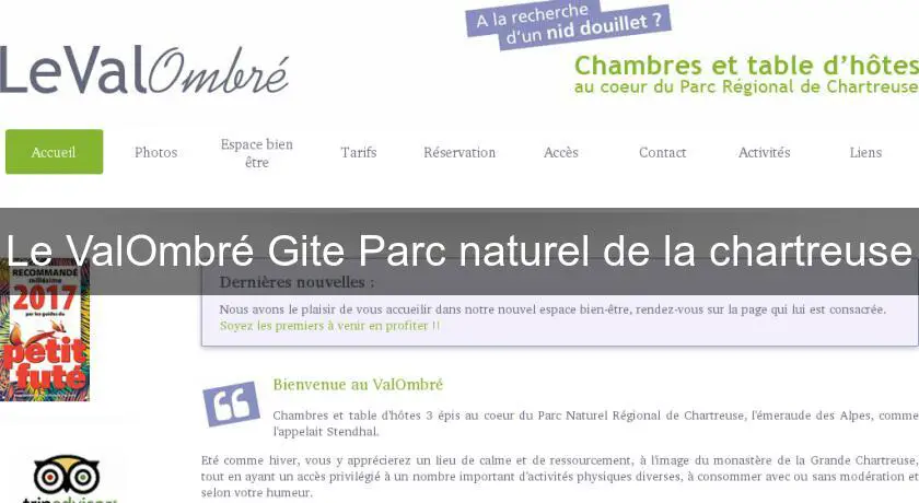 Le ValOmbré Gite Parc naturel de la chartreuse