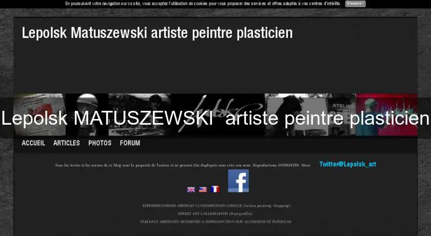 Lepolsk MATUSZEWSKI  artiste peintre plasticien