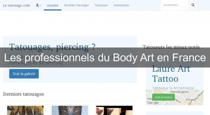 Les professionnels du Body Art en France
