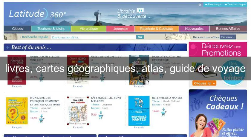 livres, cartes géographiques, atlas, guide de voyage