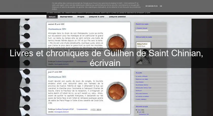Livres et chroniques de Guilhen de Saint Chinian, écrivain 