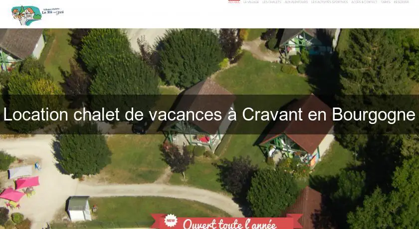 Location chalet de vacances à Cravant en Bourgogne
