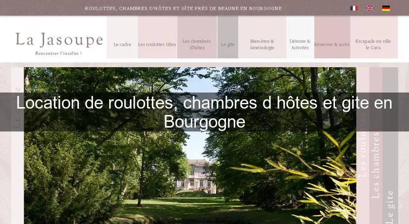 Location de roulottes, chambres d'hôtes et gite en Bourgogne