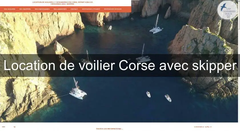 Location de voilier Corse avec skipper