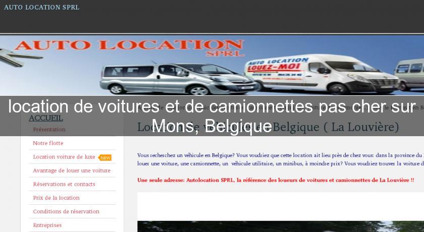 location de voitures et de camionnettes pas cher sur Mons, Belgique