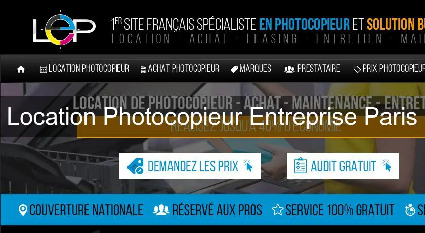 Location Photocopieur Entreprise Paris