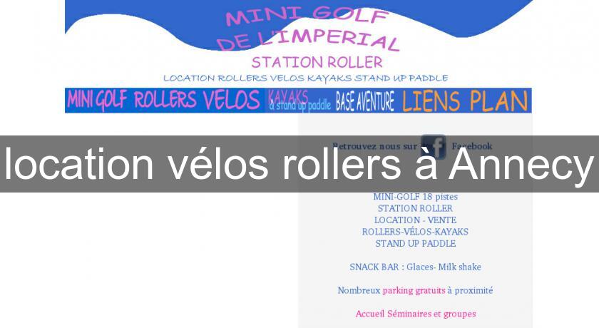 location vélos rollers à Annecy