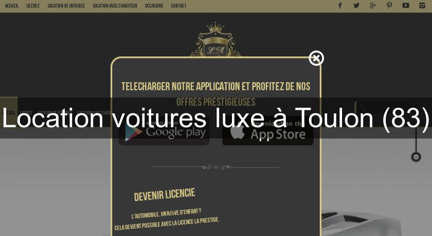 Location voitures luxe à Toulon (83)
