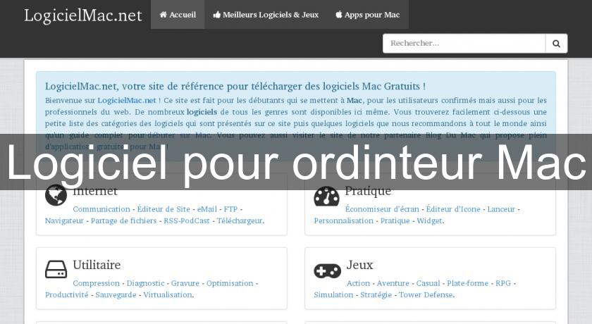 Logiciel pour ordinteur Mac