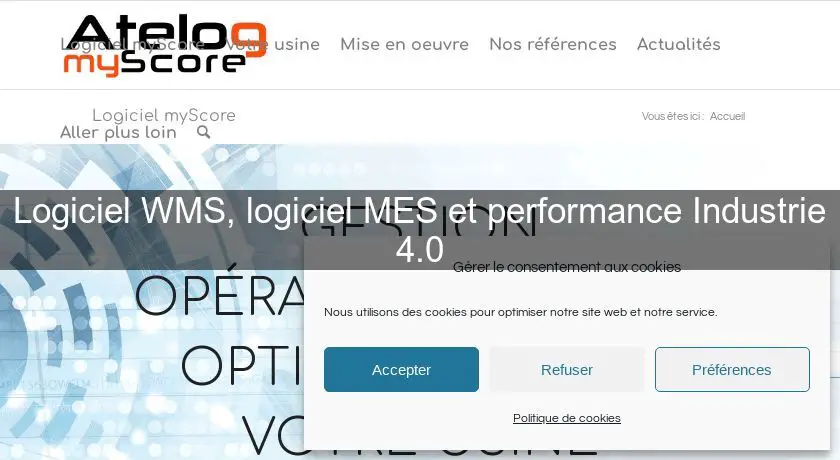 Logiciel WMS, logiciel MES et performance Industrie 4.0