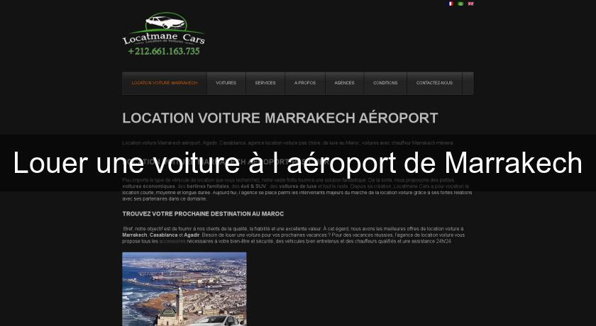 Louer une voiture à l'aéroport de Marrakech