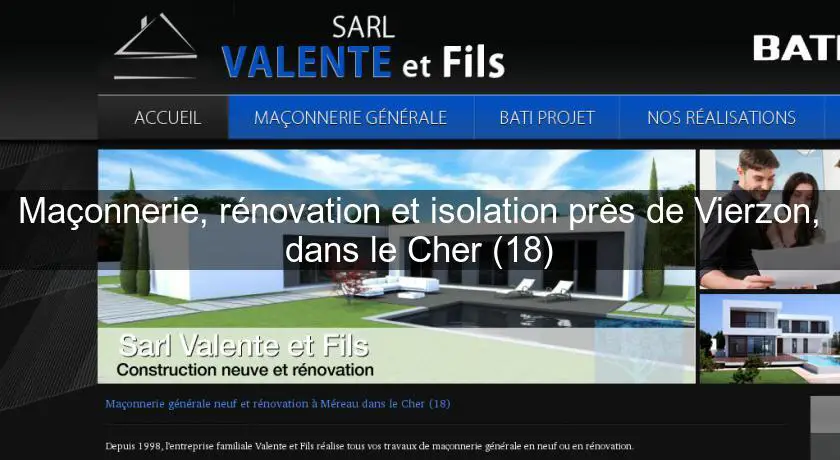 Maçonnerie, rénovation et isolation près de Vierzon, dans le Cher (18)