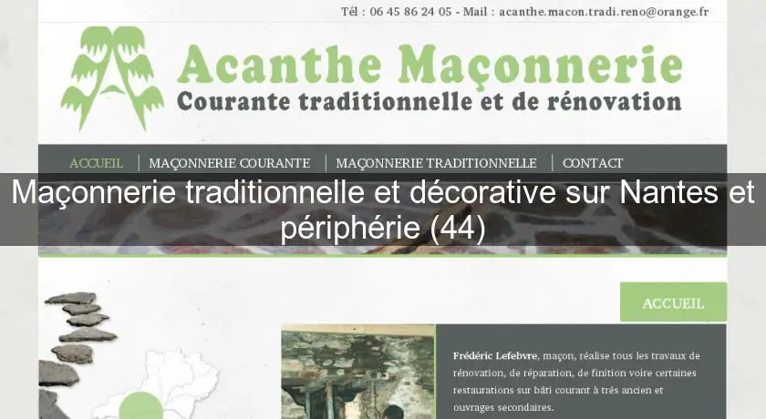 Maçonnerie traditionnelle et décorative sur Nantes et périphérie (44)