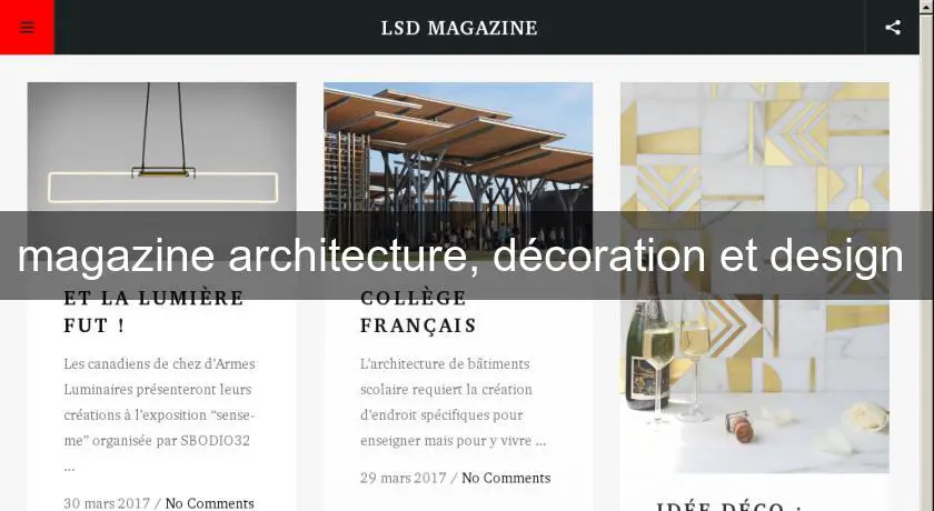 magazine architecture, décoration et design 