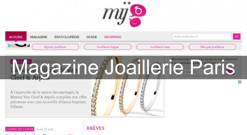 Magazine Joaillerie Paris