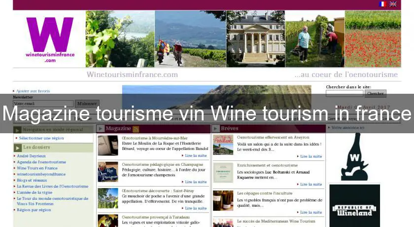 Magazine tourisme vin Wine tourism in france