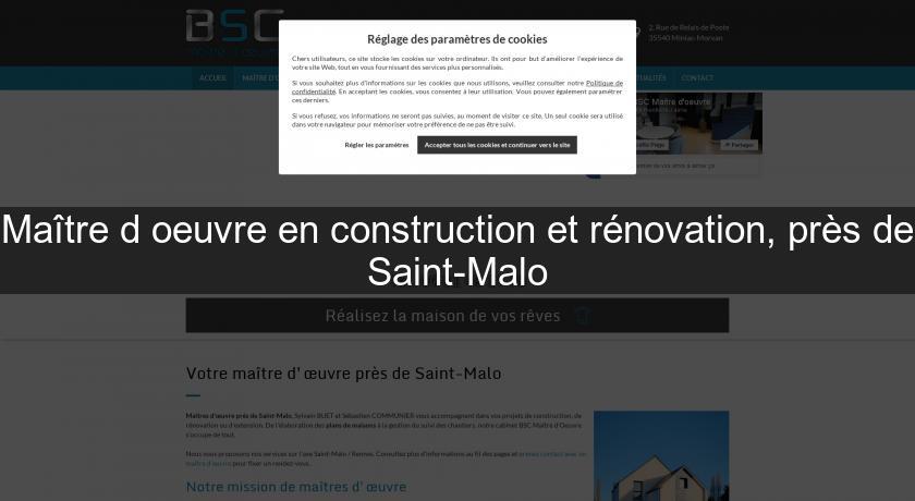 Maître d'oeuvre en construction et rénovation, près de Saint-Malo