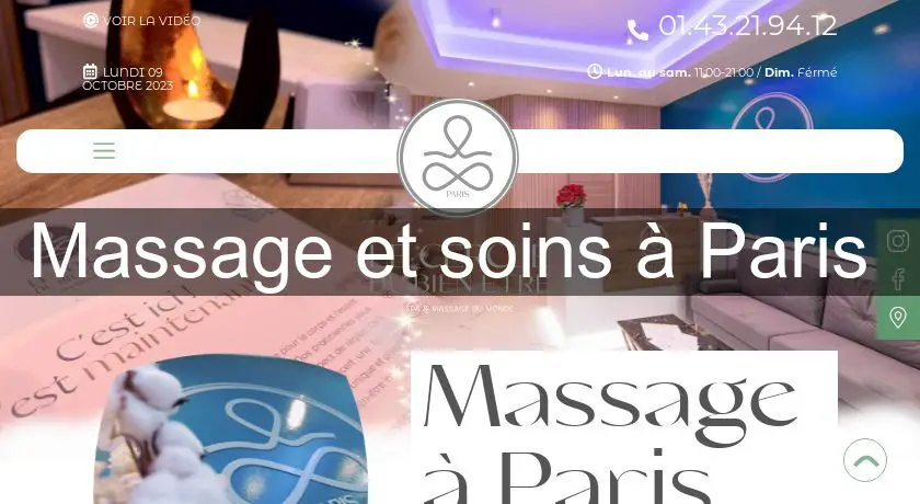 Massage et soins à Paris 