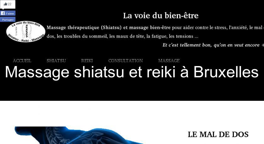 Massage shiatsu et reiki à Bruxelles