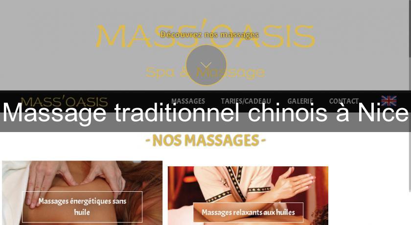 Massage traditionnel chinois à Nice