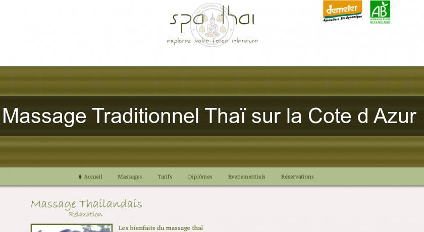 Massage Traditionnel Thaï sur la Cote d'Azur 