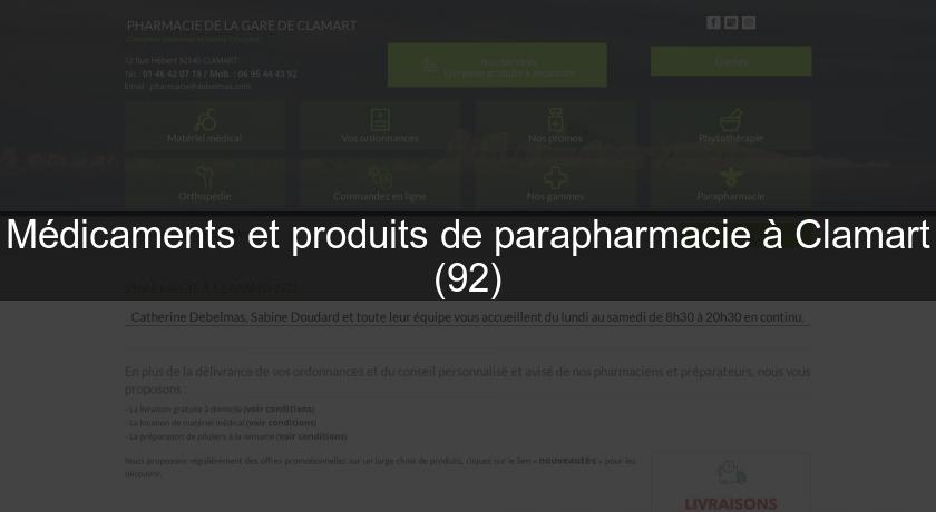 Médicaments et produits de parapharmacie à Clamart (92)