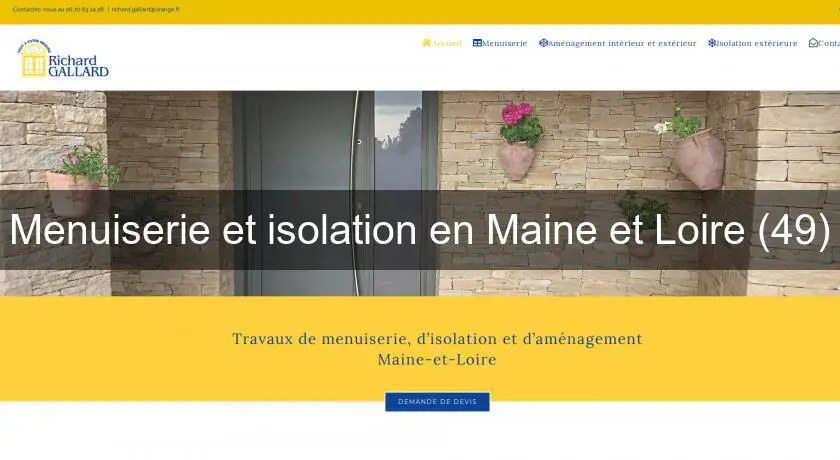 Menuiserie et isolation en Maine et Loire (49)