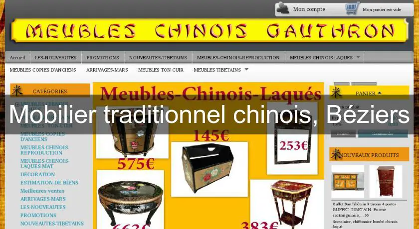 Mobilier traditionnel chinois, Béziers