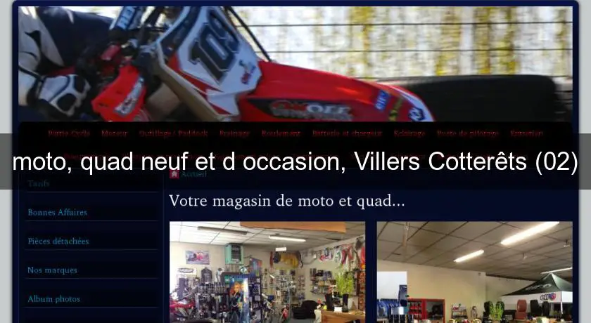 moto, quad neuf et d'occasion, Villers Cotterêts (02)