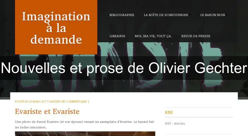 Nouvelles et prose de Olivier Gechter