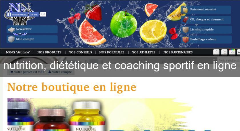 nutrition, diététique et coaching sportif en ligne