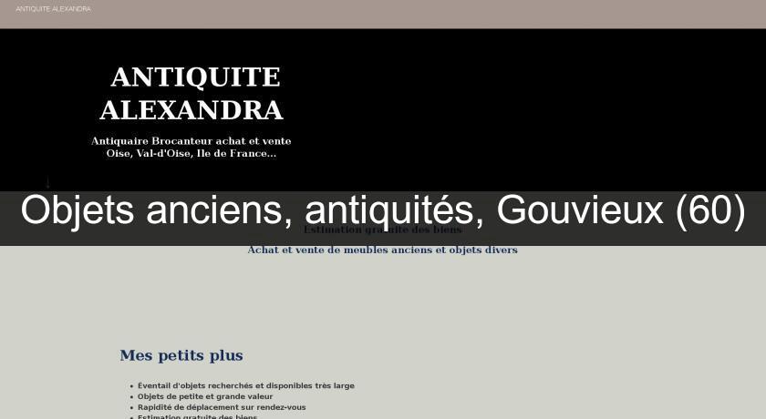 Objets anciens, antiquités, Gouvieux (60)