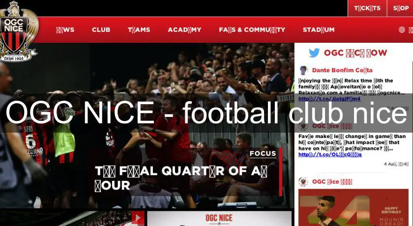 OGC NICE - football club nice