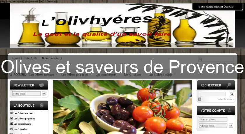 Olives et saveurs de Provence