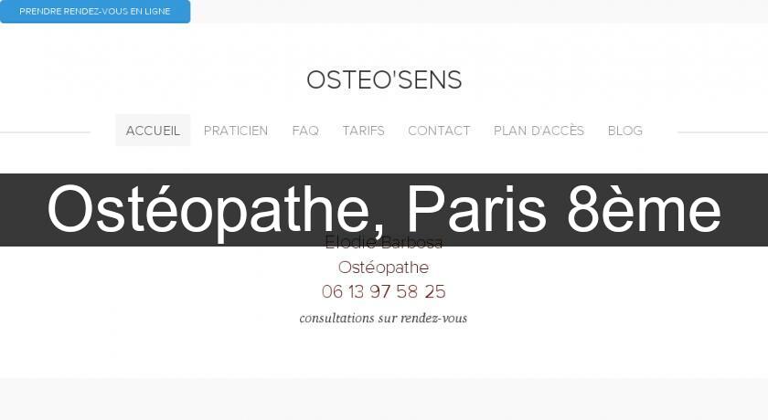 Ostéopathe, Paris 8ème
