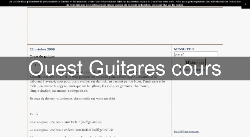 Ouest Guitares cours
