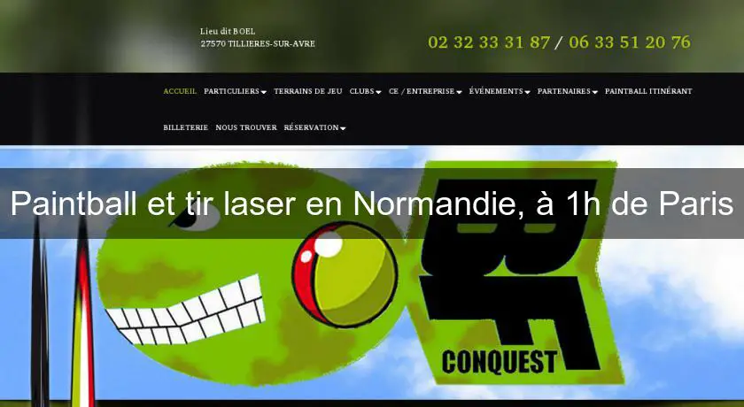 Paintball et tir laser en Normandie, à 1h de Paris